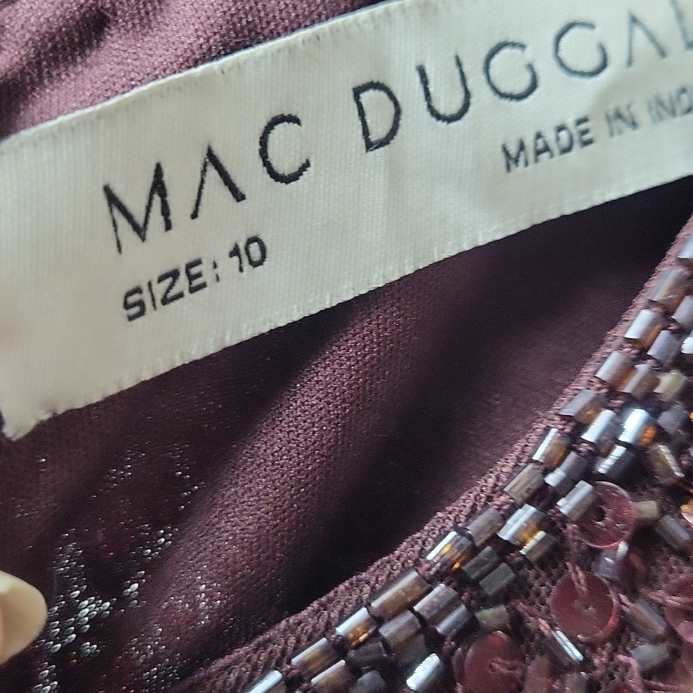 Mac duggal 5526 Rosewood 10 NWT All over sequin Midi dress - Picture 5 of 7